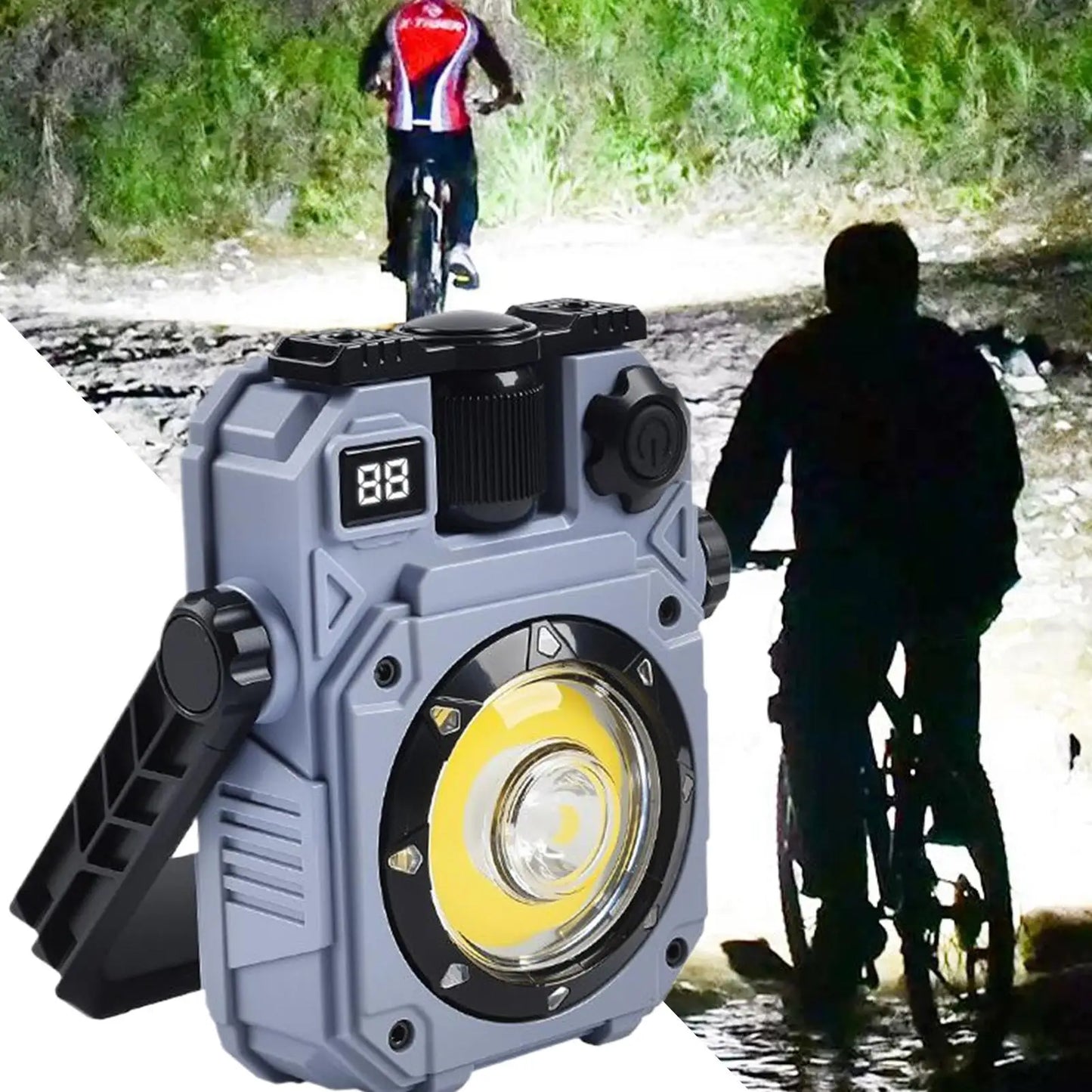 Napelemes LED kempinglámpa