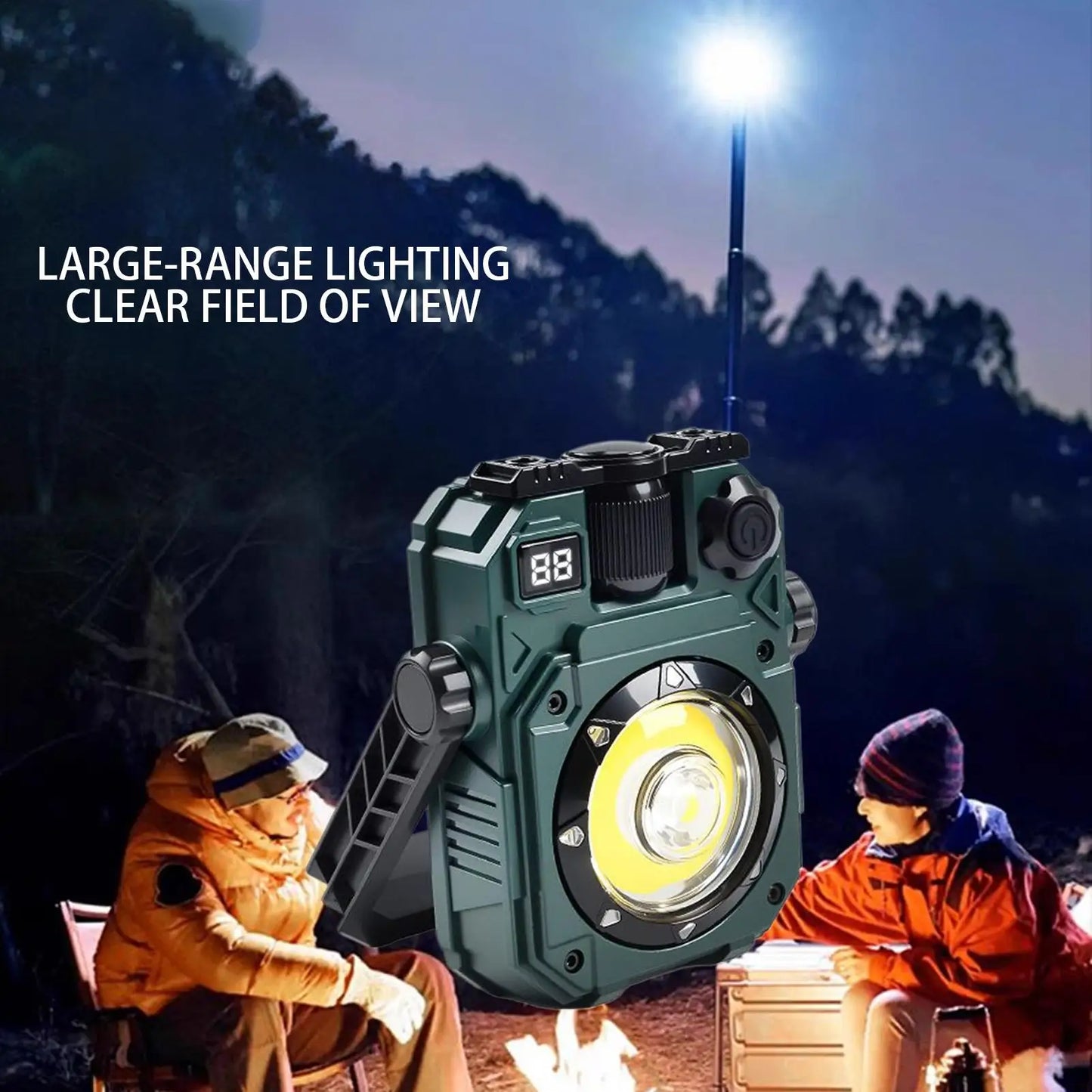 Napelemes LED kempinglámpa