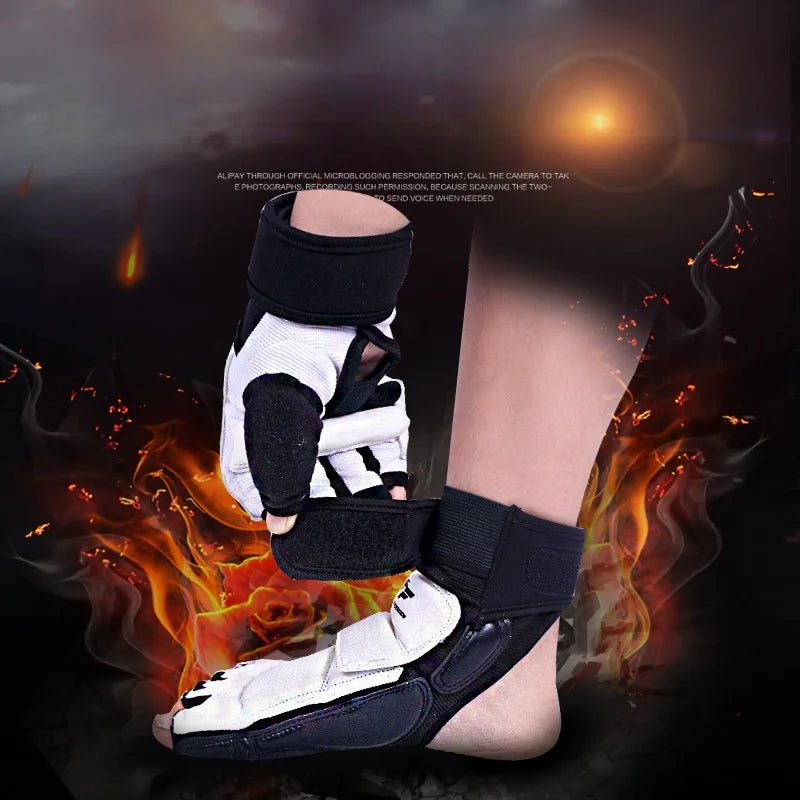 Félujjas Boxkesztyű, Lábvédő